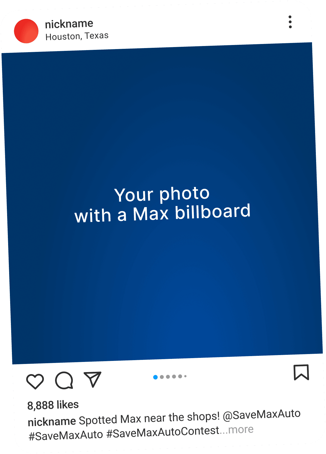 instagram post example card