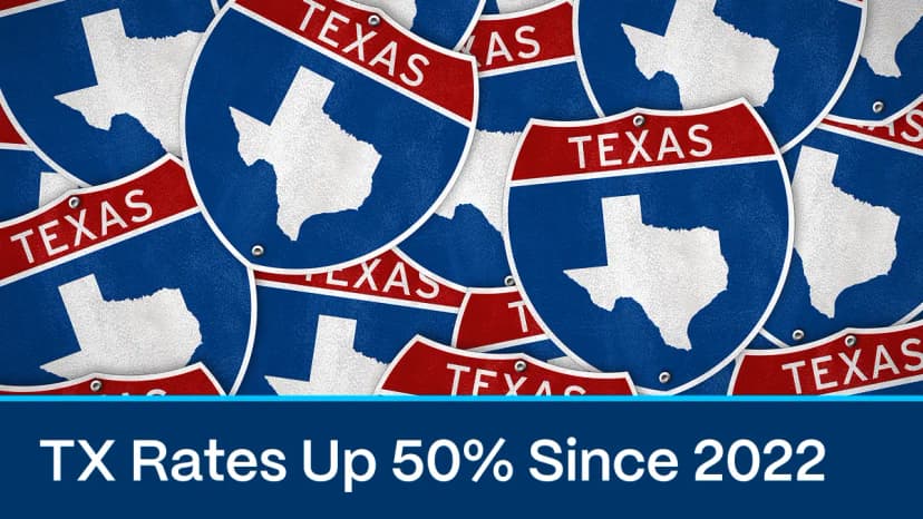 Texas Car Insurance Rates Surge Over 50% Since 2022, Leaving 12% of Drivers Uninsured