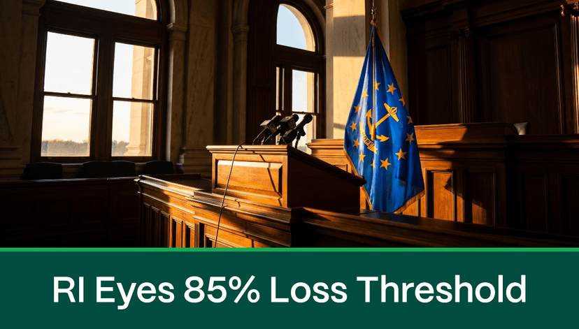 Rhode Island Senate Passes the Nation's Only 85% Total Loss Threshold Bill