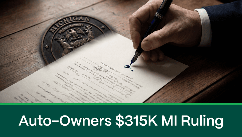 Auto-Owners' $315,000 Wake-Up Call: How One Neck-Surgery Bill Exposed the True Cost of No-Fault Attorney Fees