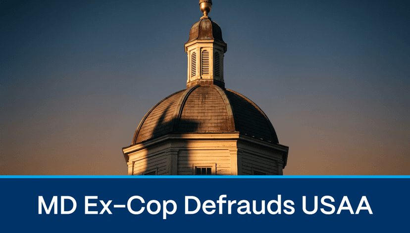 Maryland Ex-Cop Sentenced in Staged-Theft Ring That Cost USAA $38,679