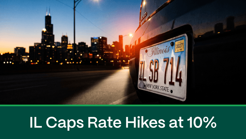 Illinois SB 714 Caps Auto Insurance Rate Hikes at 10% Starting 2027