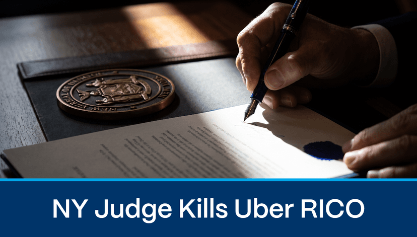 Federal Judge Dismisses Uber's RICO Lawsuit Against NY Fraud Network