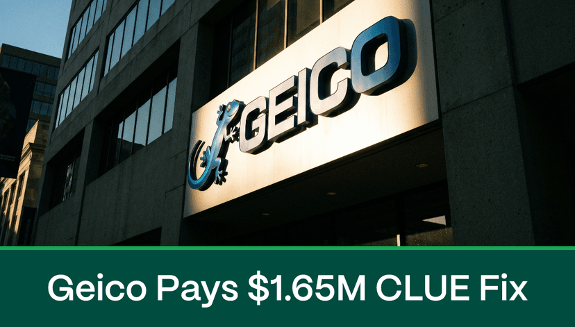 Geico Settles CLUE Report Dispute Lawsuit for $1.65 Million