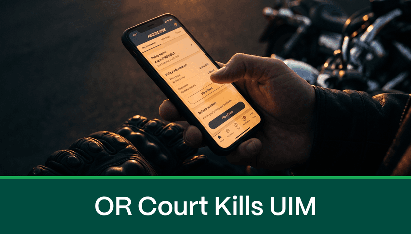 Oregon Court Strikes Progressive's Motorcycle UIM Exclusion in August 2026 Ruling